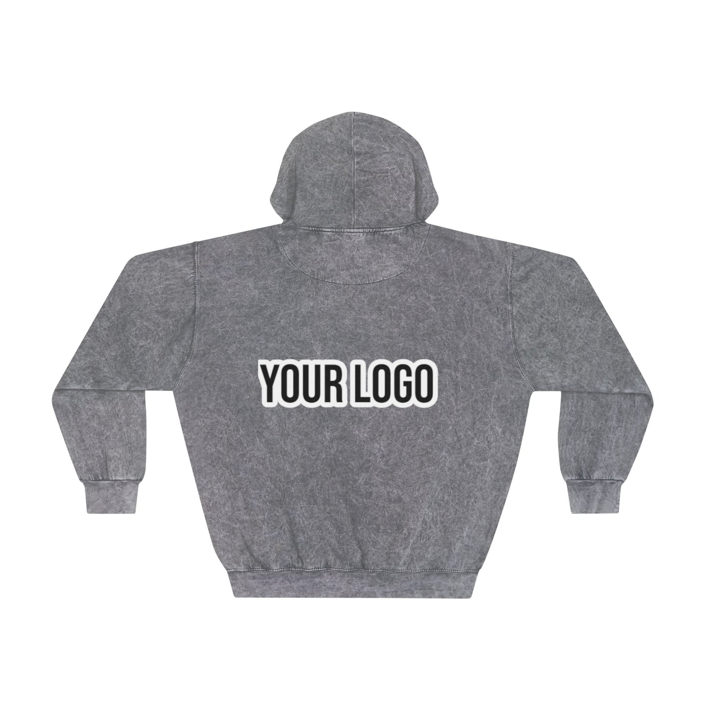 Place you logo on this Mineral Wash Hoodie