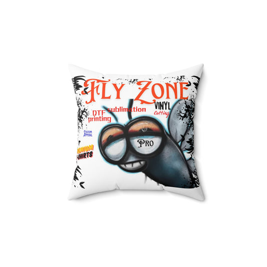 Place your pattern or logo on this Spun Polyester Square Pillow