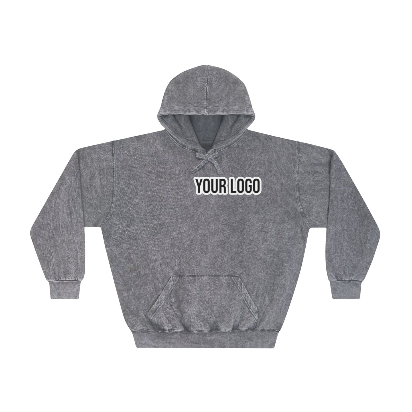 Place you logo on this Mineral Wash Hoodie